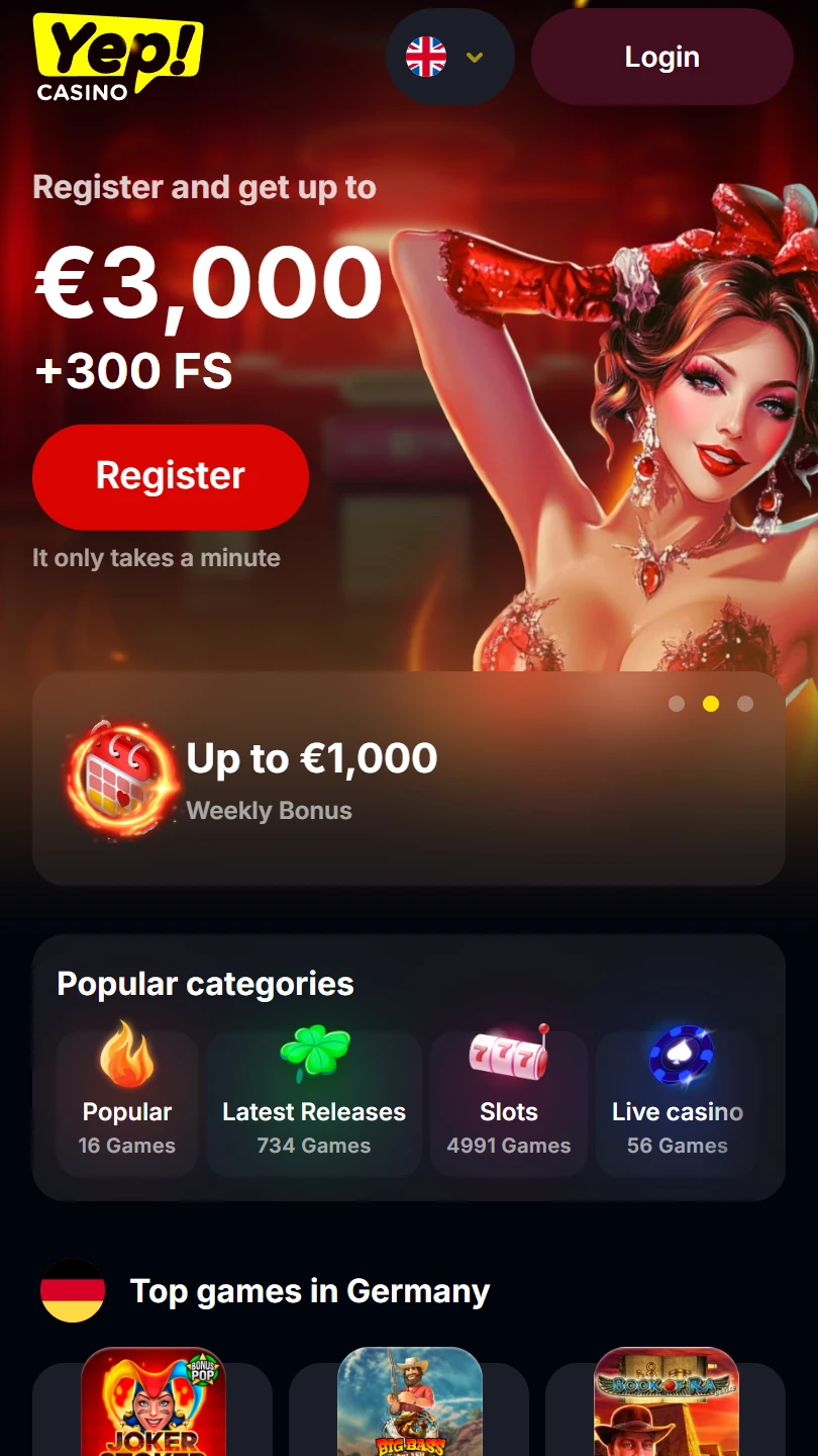 YepCasino - Сazinouri noi 2026